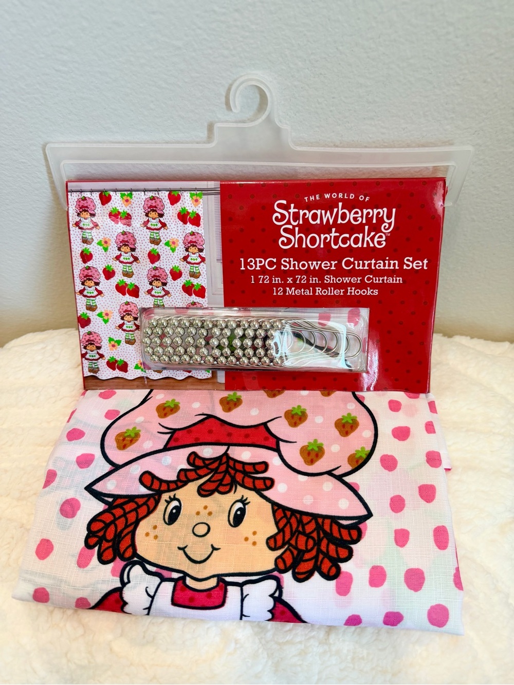 🍓Strawberry Shortcake🍓Shower Curtain Set